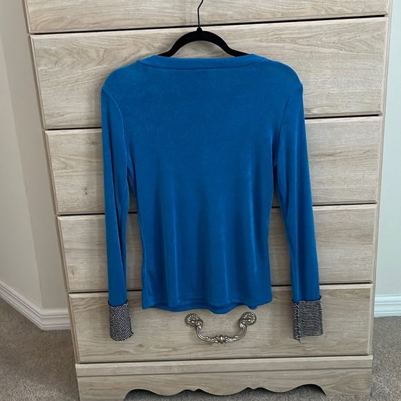 Rhinestone Cross-Neck Top - Picture 2 of 4